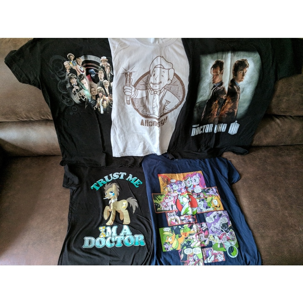 Graphic tees (Doctor Who & My Little Pony)